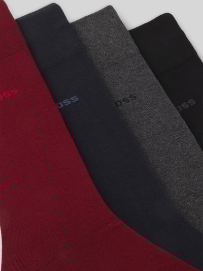 BOSS Socken aus Baumwoll-Mix im 4er-Pack Bordeaux 3