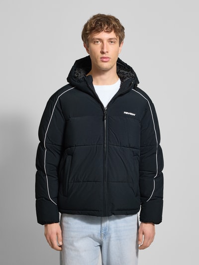 REVIEW Kurtka pikowana z kapturem Czarny 4