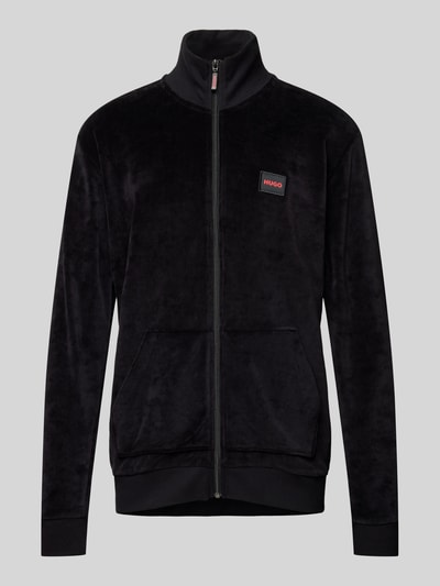 HUGO Sweatjacke mit Label-Patch Black 2