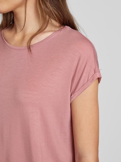 Vero Moda T-Shirt in unifarbenem Design Modell 'AVA' Rosa 3