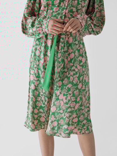 Diane von Furstenberg Midikleid mit floralem Muster Grün 6
