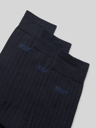 JOOP! Collection Socken mit Label-Print im 3er-Pack Marine 2