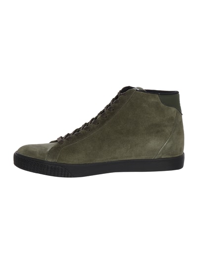 EA7 Emporio Armani High Top Sneaker mit Logo-Applikation  Oliv 4