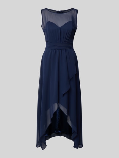 Swing Abendkleid mit Volantsaum Marine 2