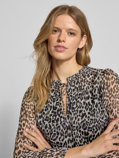 Only Bluzka o kroju regular fit z dekoltem w serek model ‘DITSY’ Czarny 3