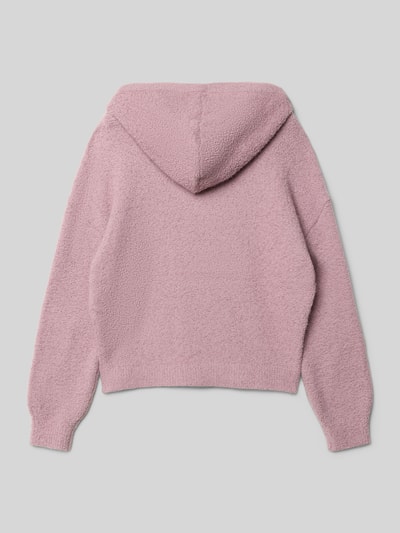 s.Oliver RED LABEL Regular Fit Hoodie mit Bär-Motiv Mauve Melange 3