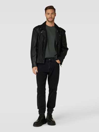 Marc O'Polo T-Shirt mit gerader Passform und Rundhalsausschnitt Black 1