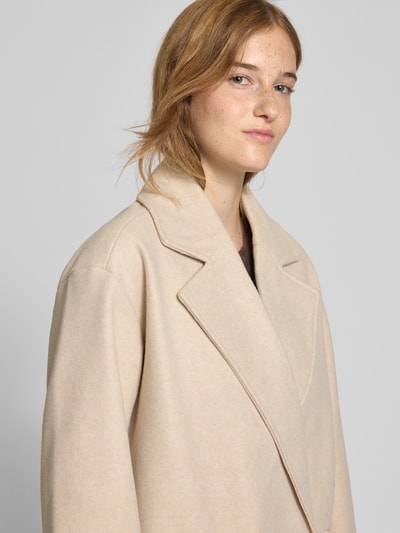 Only Oversized Mantel mit Reverskragen Modell 'BLAKE' Sand Melange 3