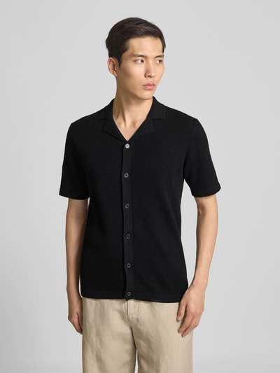 GABBA Vest met knoopsluiting Zwart - 4