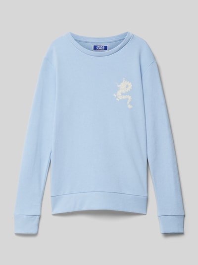 Jack & Jones Sweatshirt mit Label-Print Bleu 1