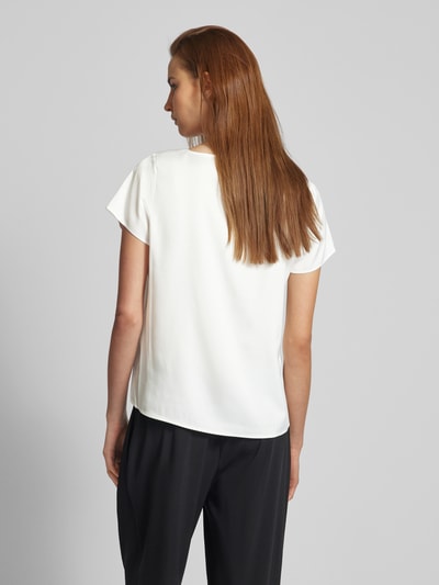 comma Blusenshirt mit Cut Out Weiss 5