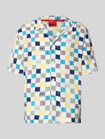 HUGO Relaxed Fit Freizeithemd aus reiner Viskose Modell 'BEACH' Royal 2