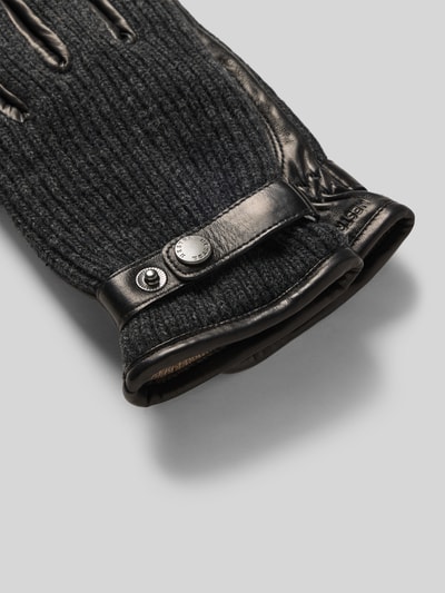 Hestra Handschuhe mit Druckknopfverschluss Modell 'Christopher' BLACK 2