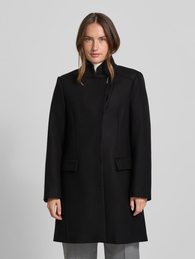 Liu Jo White Płaszcz ze stójką Czarny 4