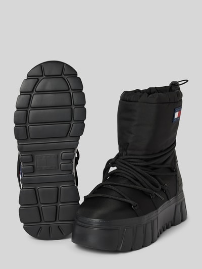 Tommy Jeans Kozaki z naszywką z logo model ‘HYBRID BOOT’ Czarny 3