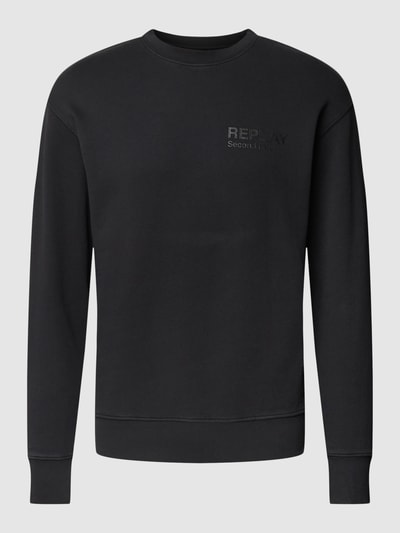 Replay Sweatshirt mit Label-Detail Black 2