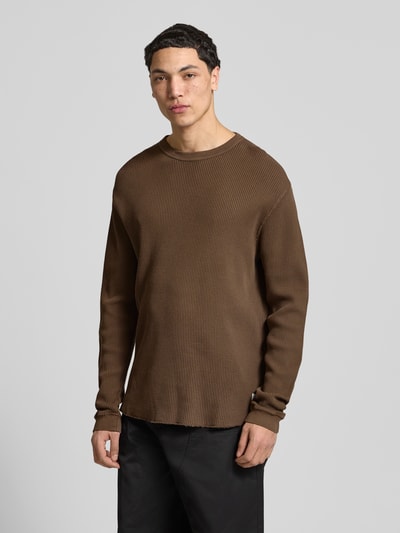 Levi's® Koszulka termiczna z długim rękawem o kroju relaxed fit z czystej bawełny Jasnobrązowy 4