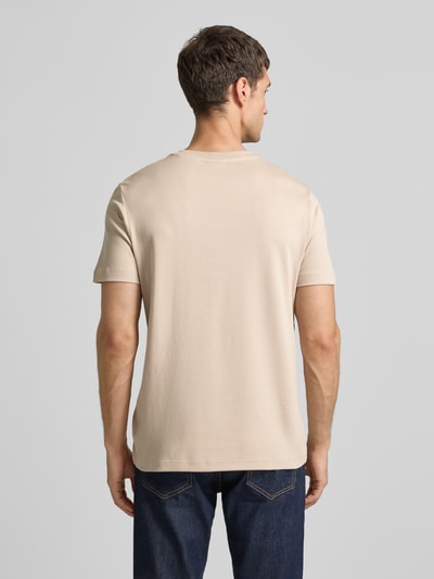 JOOP! Collection T-Shirt mit Rundhalsausschnitt und Stitching Hellbraun 5