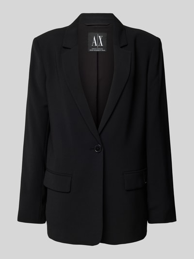 ARMANI EXCHANGE Regular fit blazer met klepzakken Zwart - 2