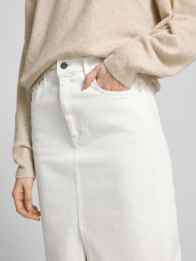 Gant Midi-rok in 5-pocketmodel Offwhite - 3