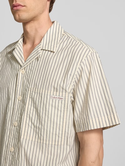 Calvin Klein Jeans Regular fit vrijetijdsoverhemd met borstzak Beige - 3