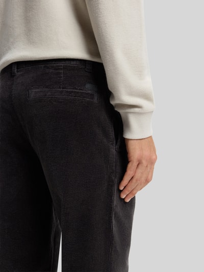BOSS Orange Chinosy o kroju tapered fit z mieszanki bawełny Ciemnobrązowy 3