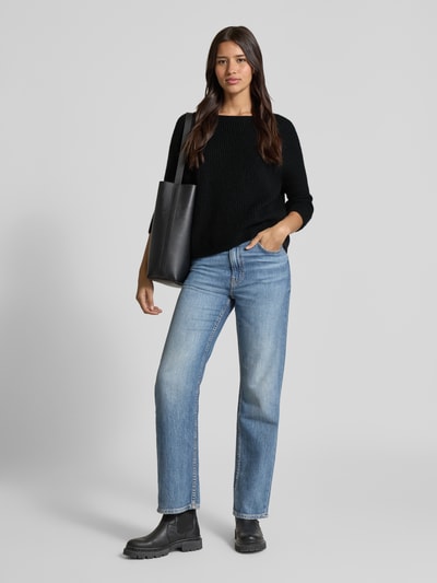 Weekend Max Mara Regular Fit Strickpullover mit Woll-Anteil Modell 'XENO' Black 1