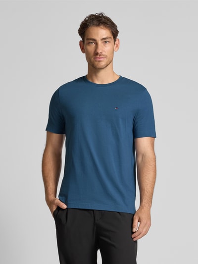 Tommy Hilfiger T-shirt o kroju regular fit z czystej bawełny Petrol 4