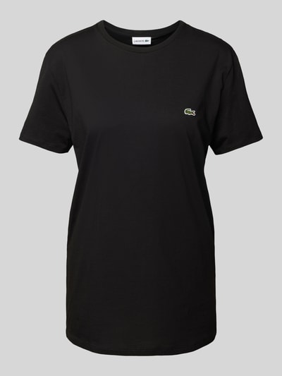 Lacoste T-Shirt mit Rundhalsausschnitt Modell 'Supima' Black 1