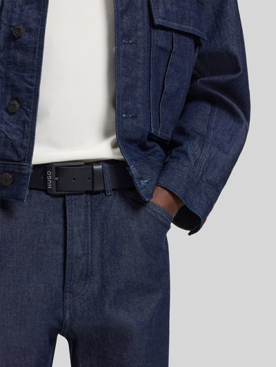 HUGO Gürtel aus echtem Rindsleder Modell 'GELIO-B' Black 1