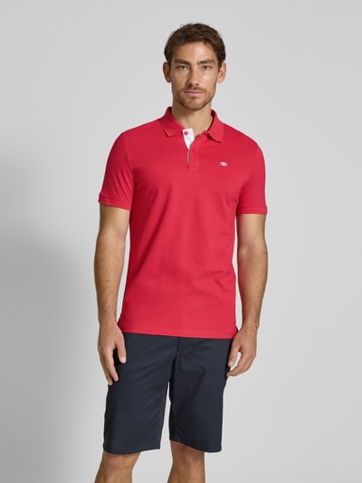 Tom Tailor Regular fit poloshirt van puur katoen Rood - 4