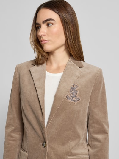 Lauren Ralph Lauren Blazer mit Label-Patch Modell 'CAHWIN' Taupe 3