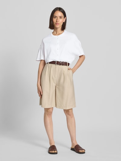 Smith and Soul Relaxed Fit Bluse mit Rundhalsausschnitt und 1/2-Arm Weiss 1