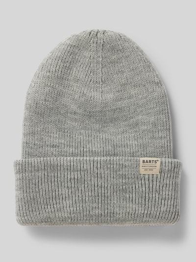 Barts Czapka beanie z detalem z logo model ‘KINABALU’ Srebrny 1