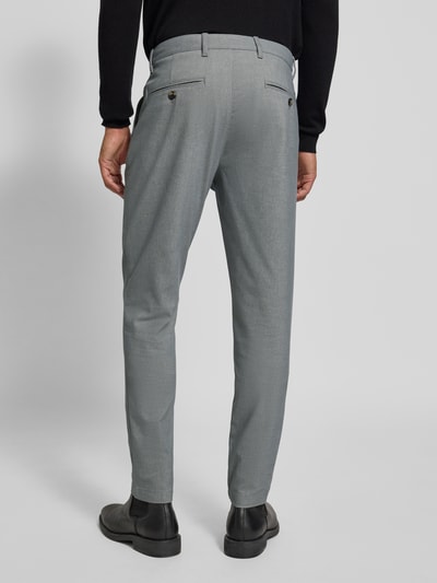 Tommy Hilfiger Slim fit stoffen broek van katoenmix, model 'BLEECKER' Middengrijs - 5