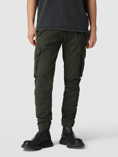 Alpha Industries Cargobroek met labeldetails, model 'COMBAT' Donkergrijs - 4