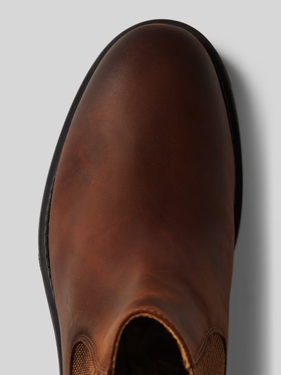 Gant Chelsea boots van leer met labeldetail, model 'Prepdale' Middenbruin - 4