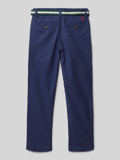 Polo Ralph Lauren Kids Chino met steekzakken, model 'BEDFORD' Marineblauw - 3