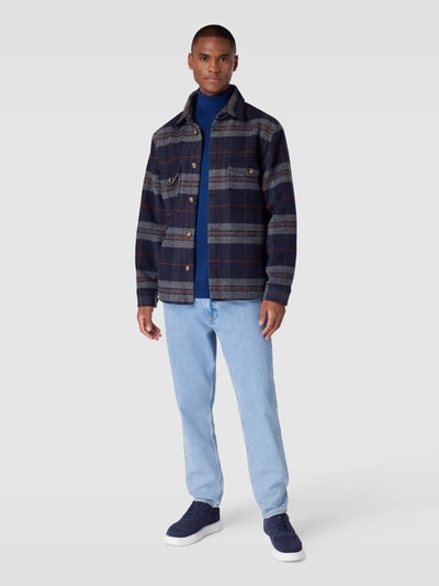 JOOP! Collection Rollkragenpullover aus Schurwolle Modell 'Donte' Blau 1