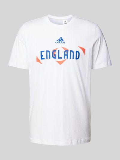ADIDAS SPORTSWEAR T-Shirt mit Label-Print Modell 'ENGLAND' Weiss 2