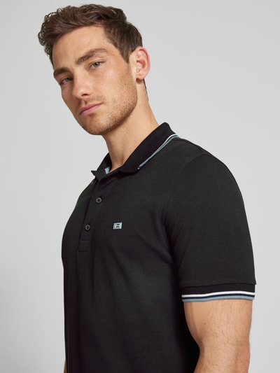 Christian Berg Men Poloshirt mit Label-Detail Black 3