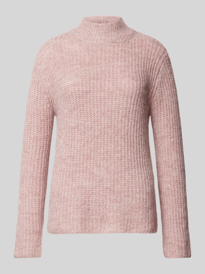 Soyaconcept Strickpullover mit Stehkragen Modell 'Torino' Rose Melange 2