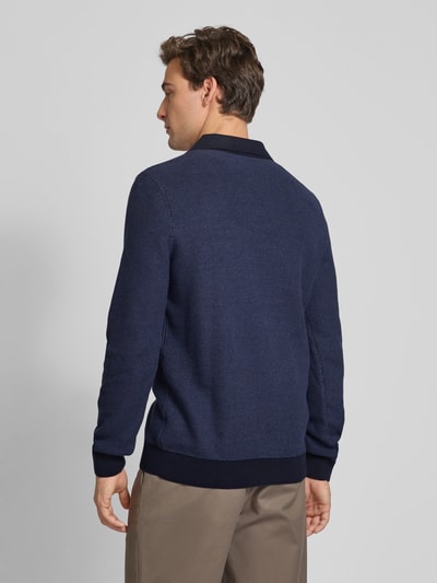 Christian Berg Men Strickpullover mit V-Ausschnitt Marine 5