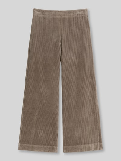 Marc O'Polo Wide Leg Cordhose aus reiner Baumwolle Taupe 2