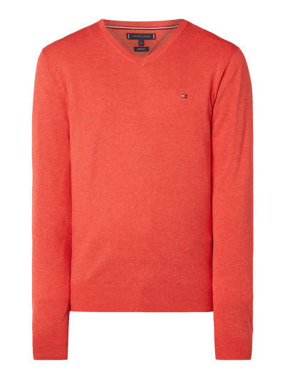 Tommy Hilfiger Pullover aus Baumwoll-Seide-Mix  Rot 2