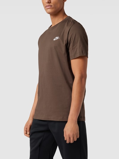 Nike T-Shirt mit Logo-Stitching Oliv 4