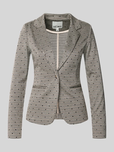 ICHI Slim Fit Blazer mit Viskose-Anteil Modell 'Kate' Dunkelbraun 1