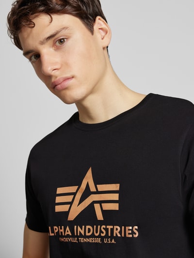 Alpha Industries T-Shirt mit Label-Print Black 3