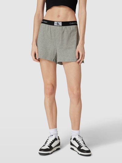 Calvin Klein Underwear Korte broek met labeldetails Lichtgrijs gemêleerd - 4