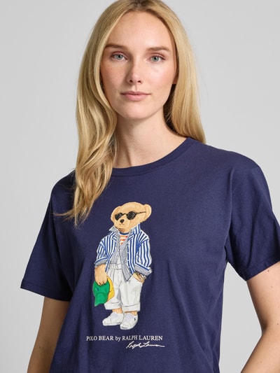 Polo Ralph Lauren T-Shirt mit Label-Print Marine 3